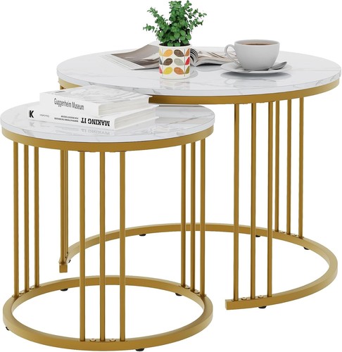 Round coffee tables set 2 - round, tables,