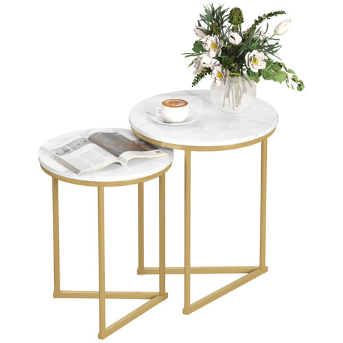Homcom nesting coffee - homcom, table