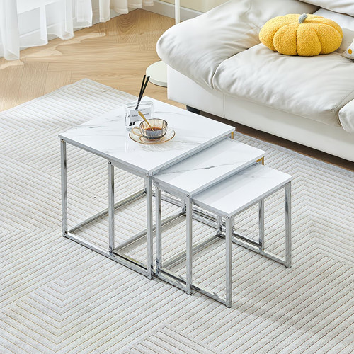 Nest tables set 3 white - of, of