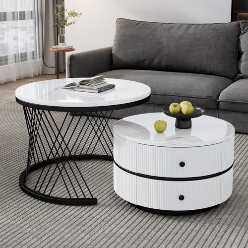 Round coffee tables nest - coffee,