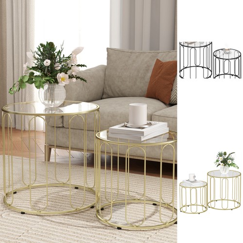 Round coffee table - set, of