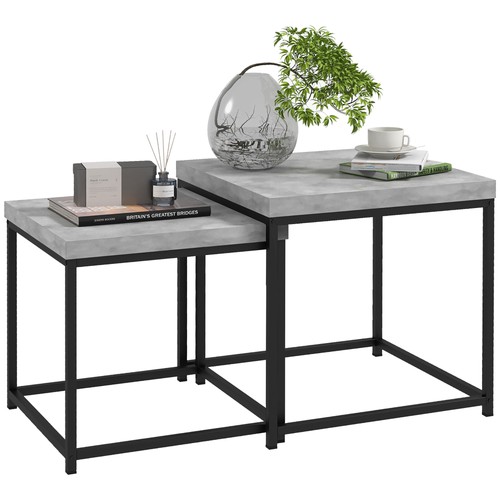 Homcom coffee table set 2 - set,