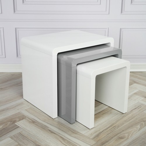 Set white grey gloss - set, of