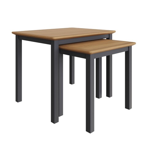 Assembled nest tables oak - nest, of