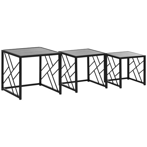 Homcom nesting coffee tables - nesting,