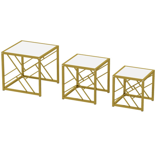 Homcom set nesting coffee - 3,