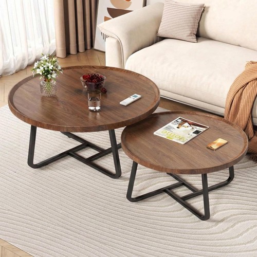 Round coffee table set 2 - round,