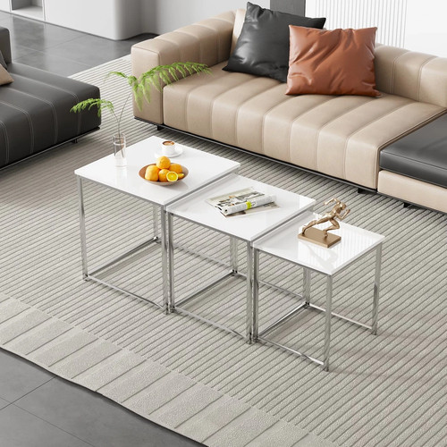 Nest tables set 3 white - nest,