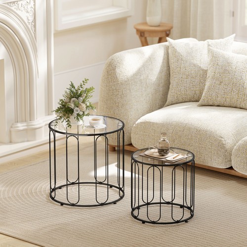 Round coffee table set 2 - set,