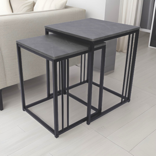 Set coffee table concrete - of,