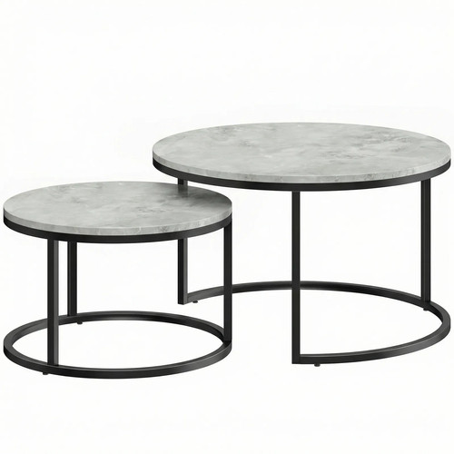 Homcom set round nesting - of,