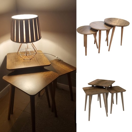 Set coffee tables wooden - set, 3