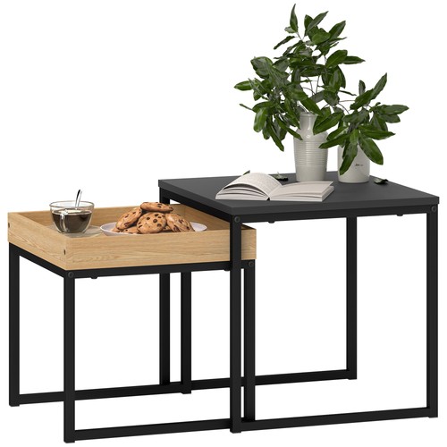 Homcom modern coffee table - modern, set