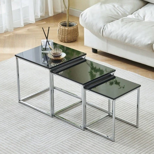 Nest tables set 3 white - set, of